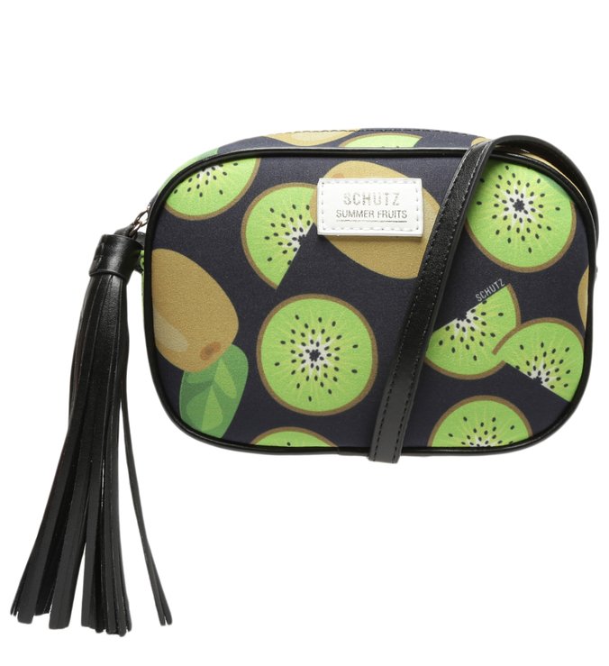 Bolsa Tiracolo Summer Fruits Neoprene Preta