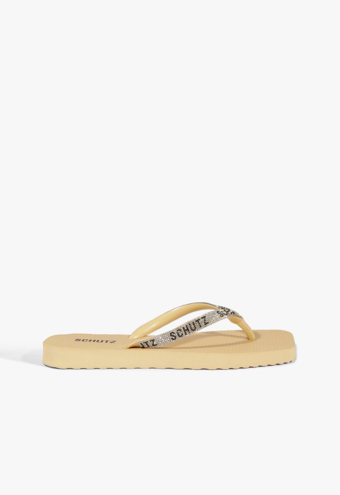 Chinelo Schutz Brilho Branca