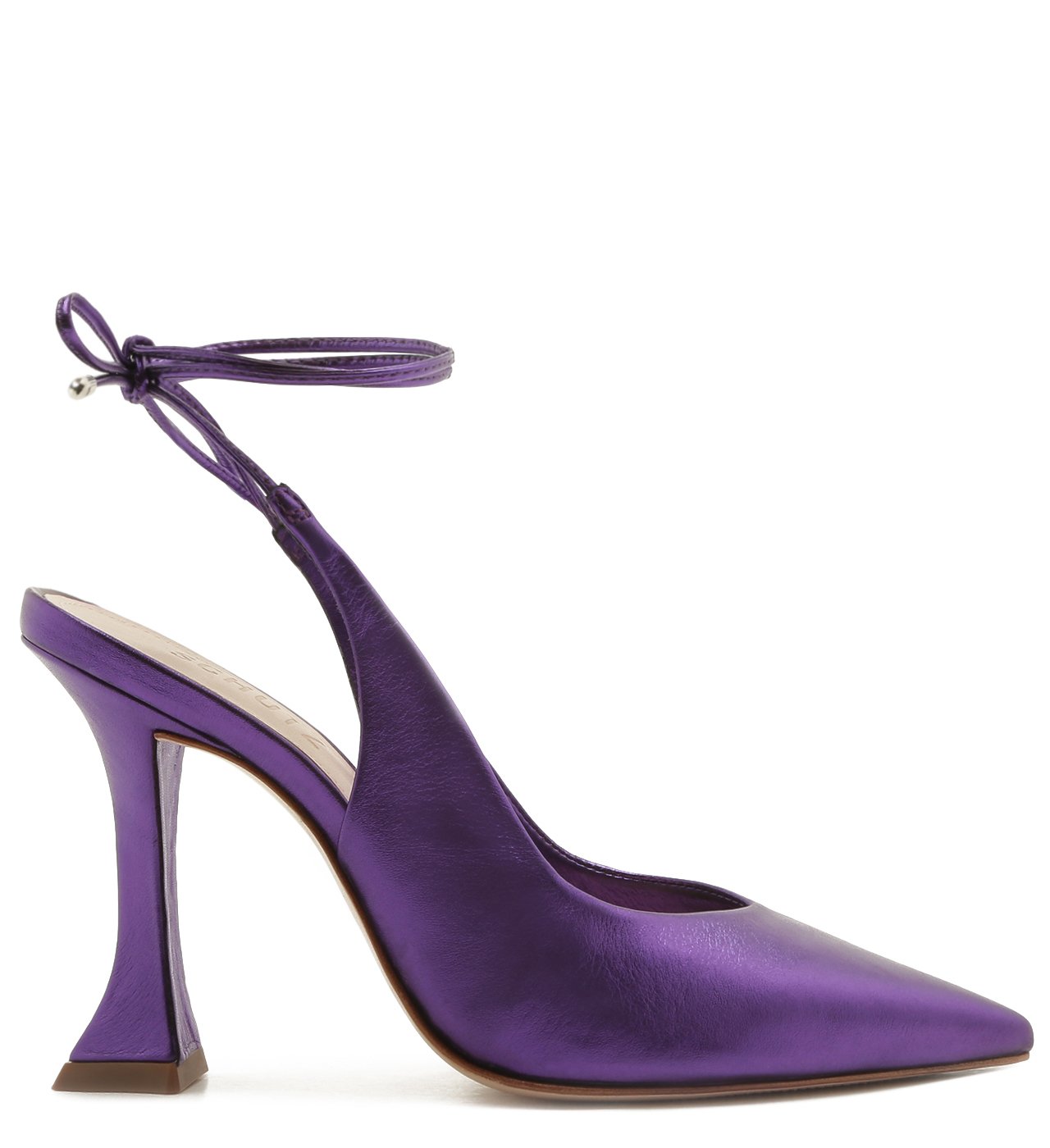 Sapato Scarpin Taça Lace-Up Metalizado Roxo | Schutz
