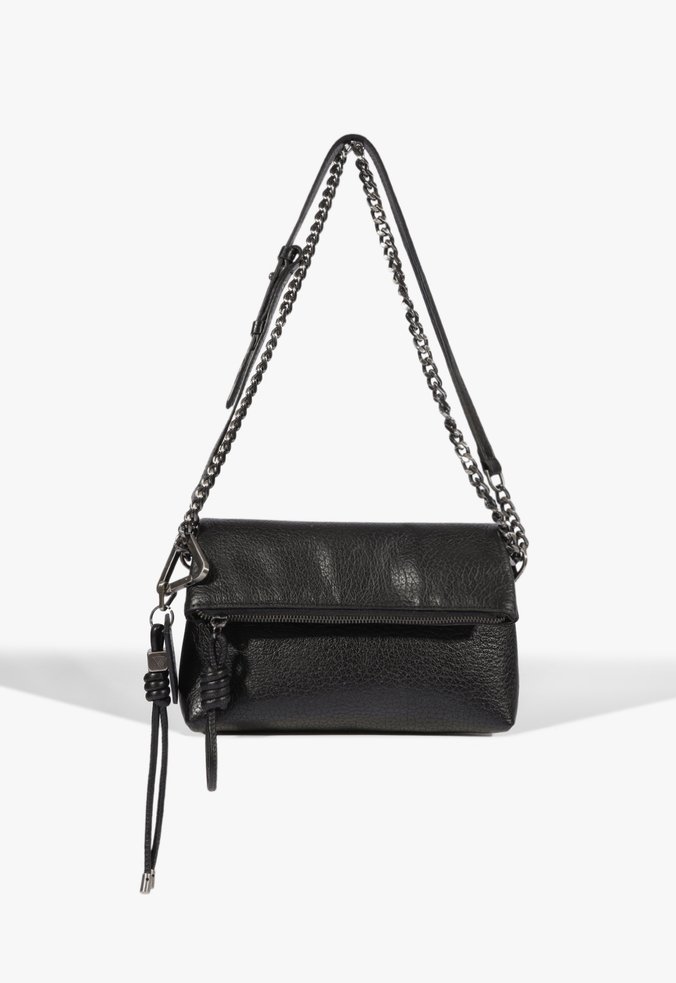 Bolsa Tiracolo Crossbody Elliot Pequena Couro Preta