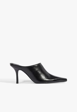 Mule Salto Alto Abby Preto