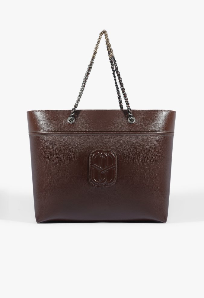 Bolsa Shopping Belle Couro Marrom