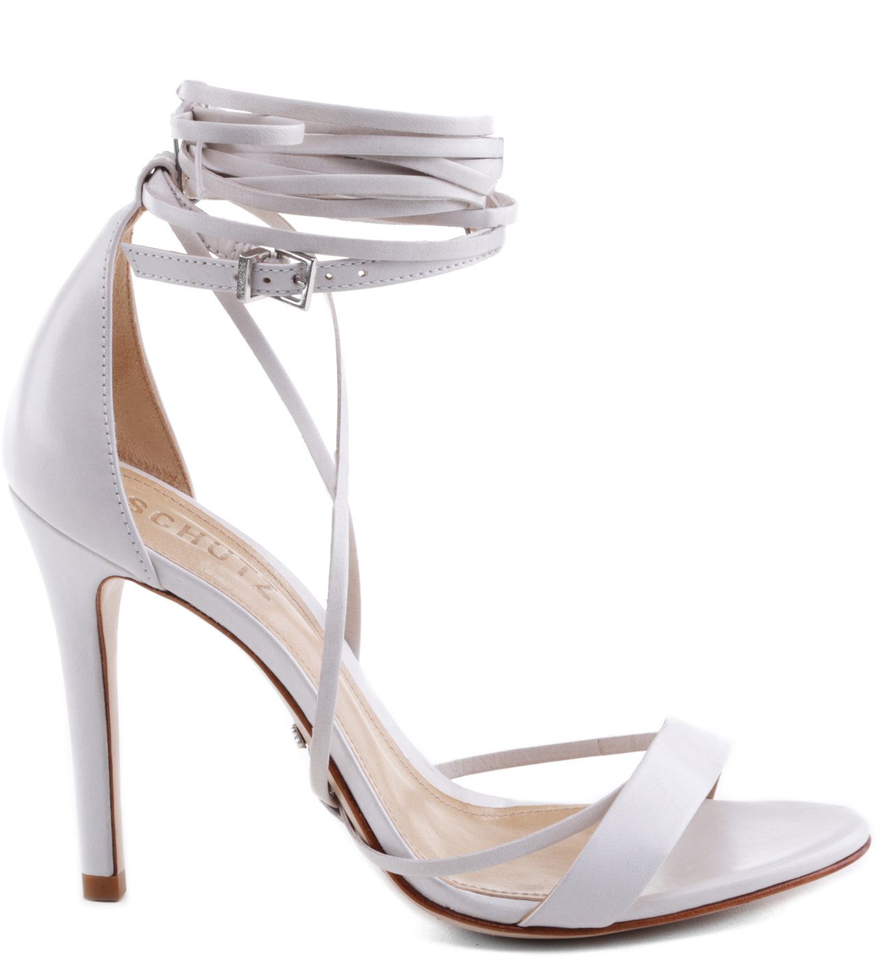 せ Sandália Lace Up Sexy Pearl | Schutz
