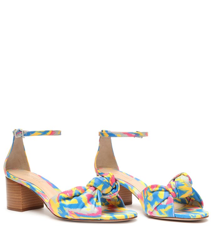 Sandália Block Heel Tropical Blue Sandália Block Heel Tropical Blue