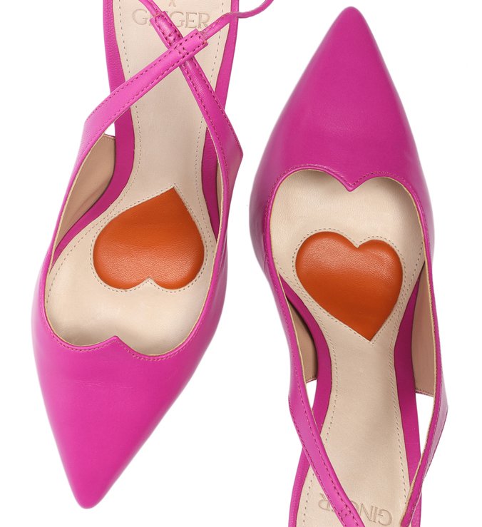 Schutz x Ginger Scarpin Lace-Up Pink Schutz x Ginger Scarpin Lace-Up Pink