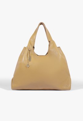 Bolsa Hobo Grande Agnes Couro Amarelo
