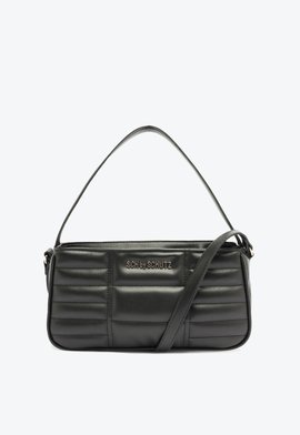 Bolsa Média Couro Preta