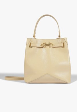 Bolsa Bucket Sally Média Couro Branca