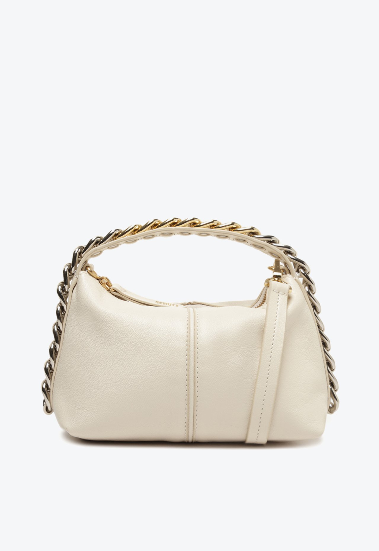 SCRE:EN ＜MINI SHOULDER BAG＞　white Mini shoulder bag with logo Woman, White | TWINSET Milano