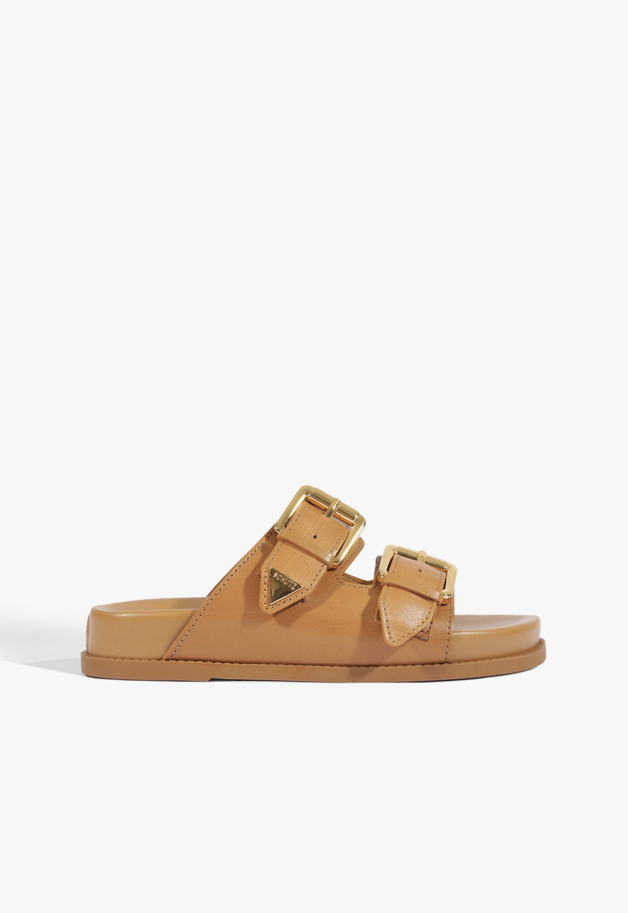 Sandália Papete Aurora Couro Marrom | Schutz