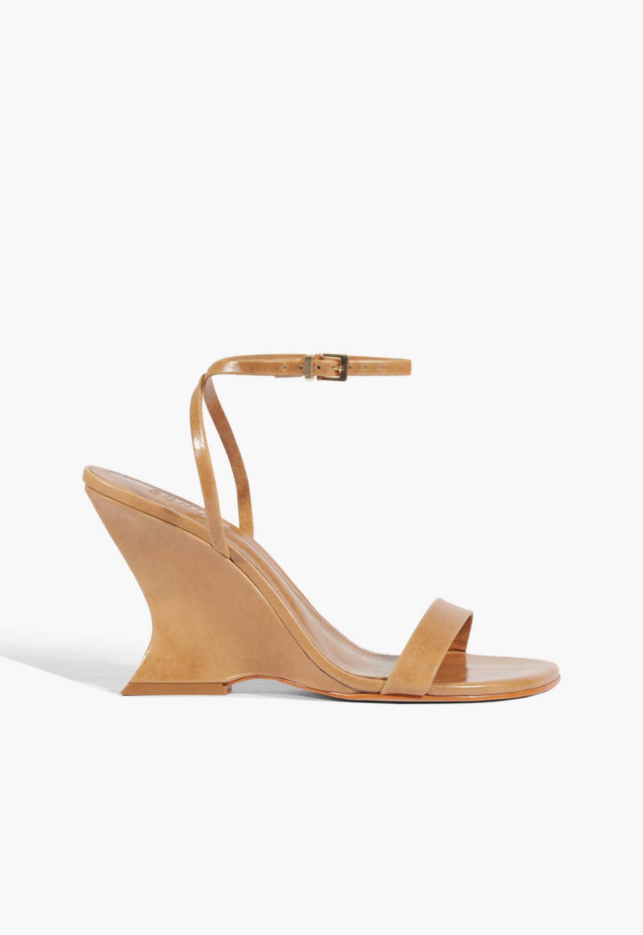 Sandália Anabela Siena Couro Marrom | Schutz