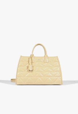 Bolsa Tote Paris Couro Creme