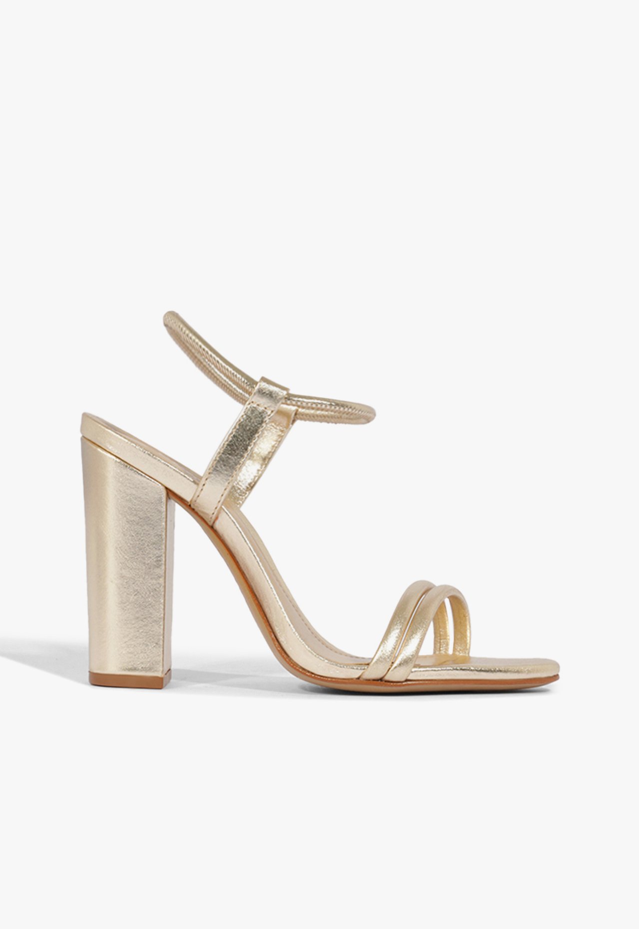 Sandália Gimenez Couro Dourada | Schutz