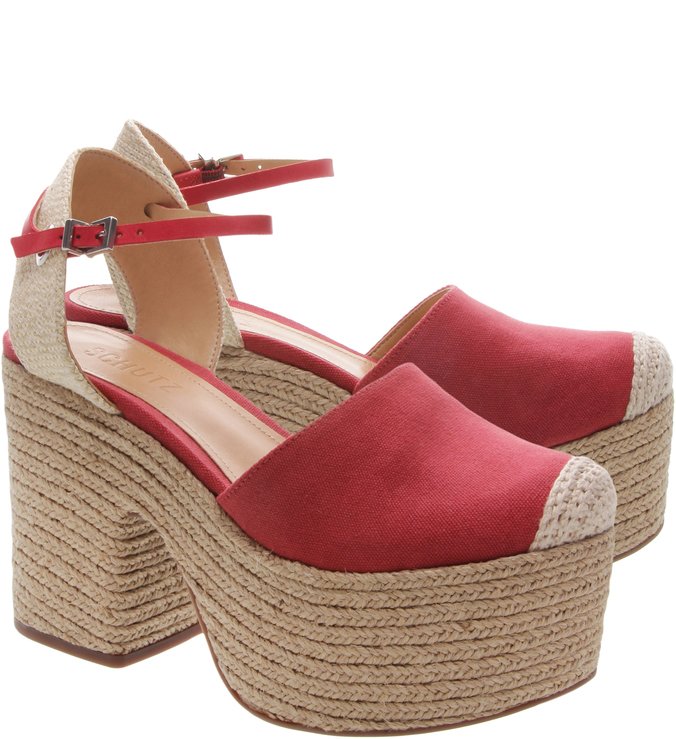 Espadrille Meia Pata S-Natural Red