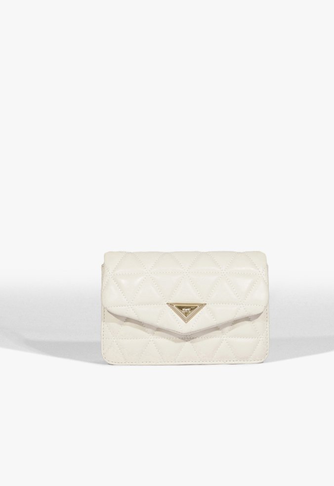 Bolsa Pequena Tiracolo 944 Matelassê Couro Branca