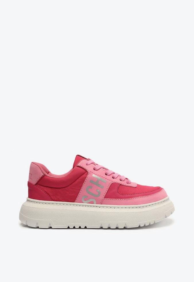 Tênis Flatform Couro Schutz Rosa