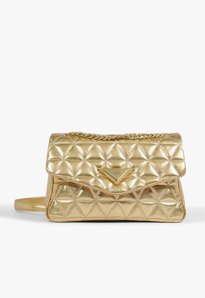 Bolsa 944 Matelassê Maxi Couro Dourado