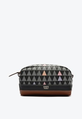 Nécessaire Neo Triangle Couro Preta