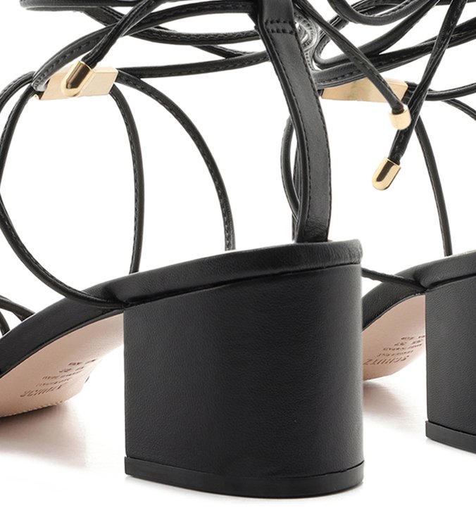 Sandália Strings Block Heel Black Sandália Strings Block Heel Black