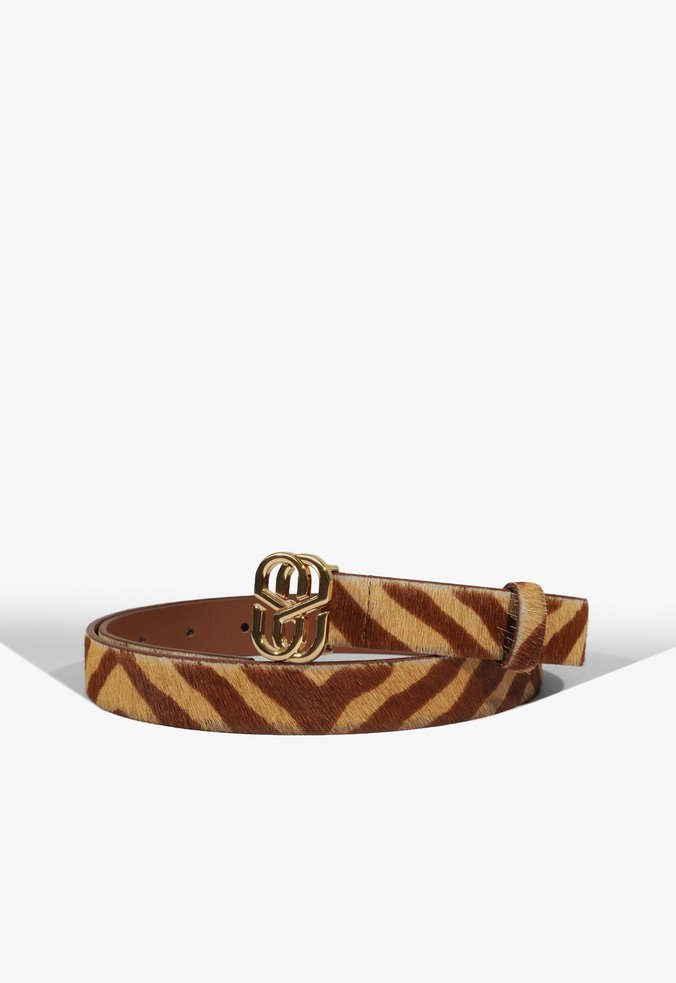 Vista 3 Cinto Emblem Couro Preto | Schutz