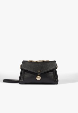 Bolsa Tiracolo Valerie Pequena Couro Preta