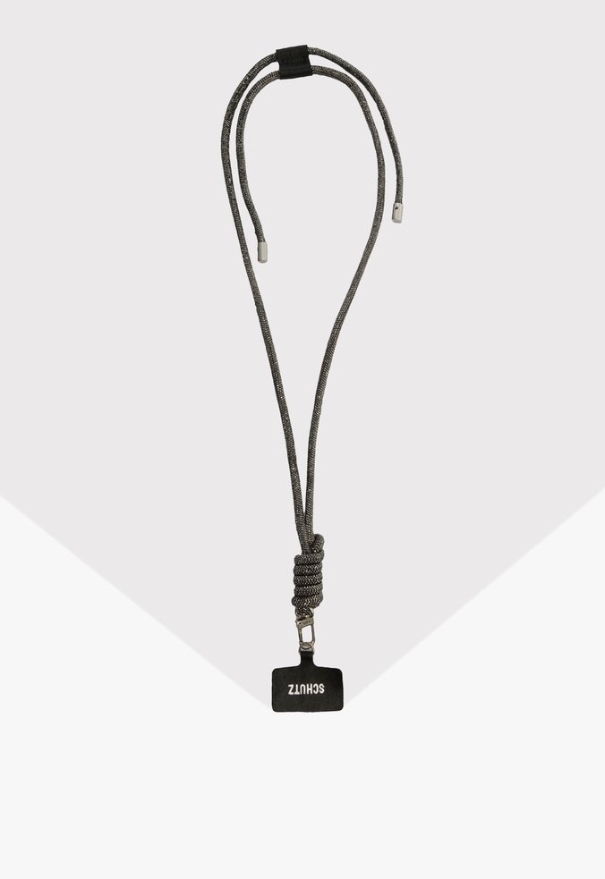 Cordão Celular Nancy Glam Cristais Preto