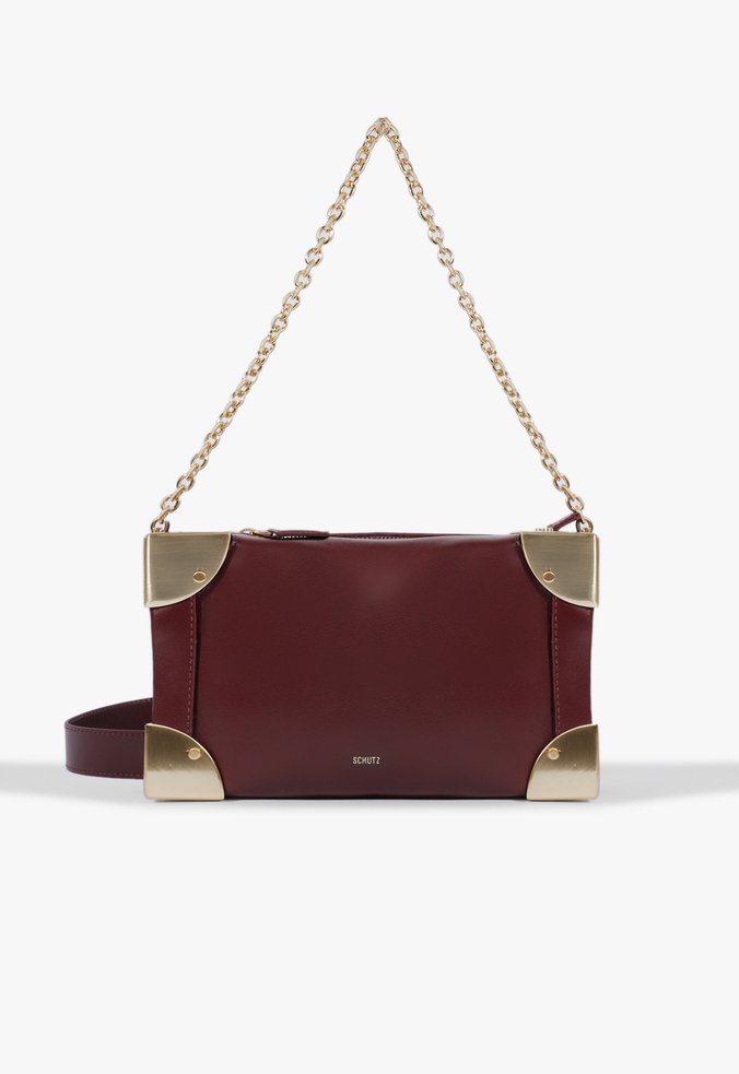 Bolsa Tiracolo Frame Couro Vermelha