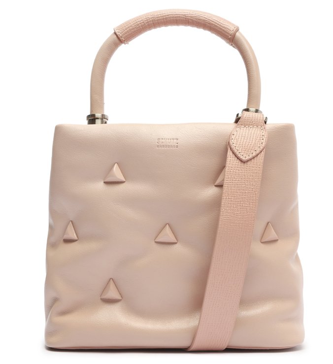 Bolsa Tote Média Hit Couro Rosa Claro