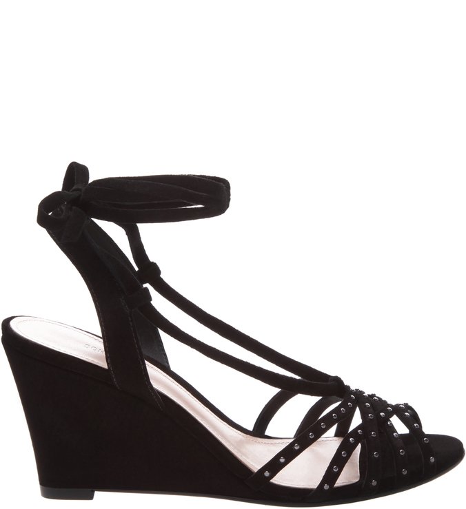 Sandália Anabela Glam Black Sandália Anabela Glam Black