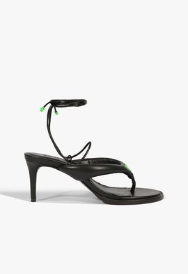 Sandália Athalia Couro Preta