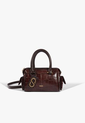 Bolsa Mini Bag Tay Couro Marrom
