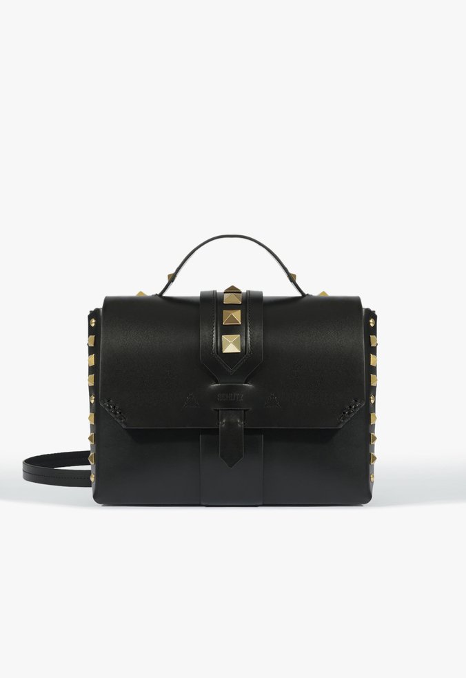 Bolsa Rocker Chic Elegance Couro Preta