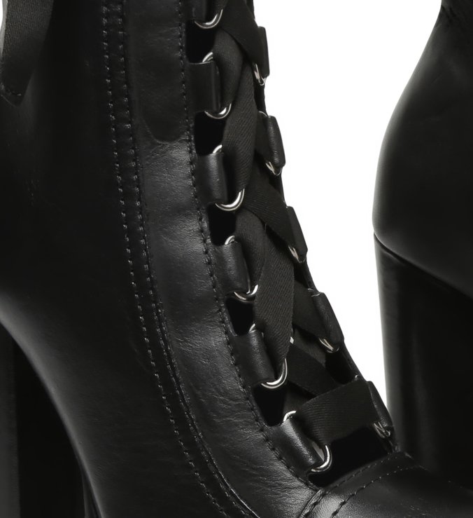 Combat Boots Tratorada Leather Black Combat Boots Tratorada Leather Black