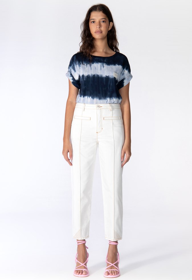 Camiseta Olivia Tie Dye Azul Claro