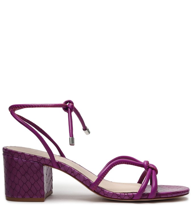 Sandália Block Heel Trama Violet
