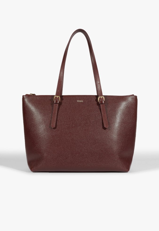 Bolsa Shopping Grande Sara Couro Vinho