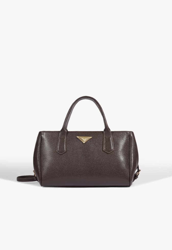 Bolsa Tote Celline Média Couro Preta