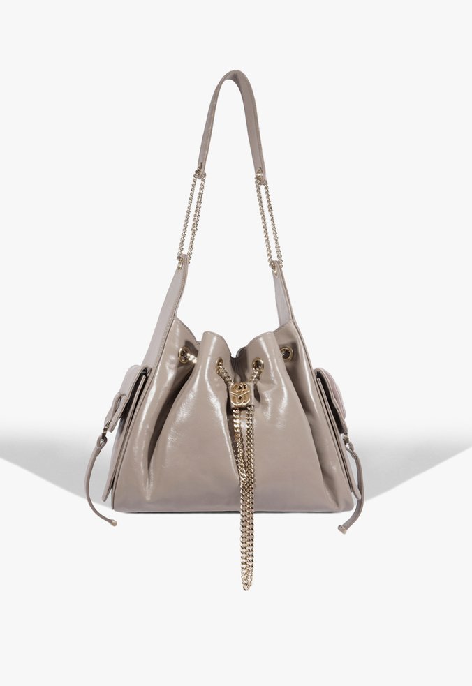 Bolsa Tiracolo Média Lilibet Couro Bege