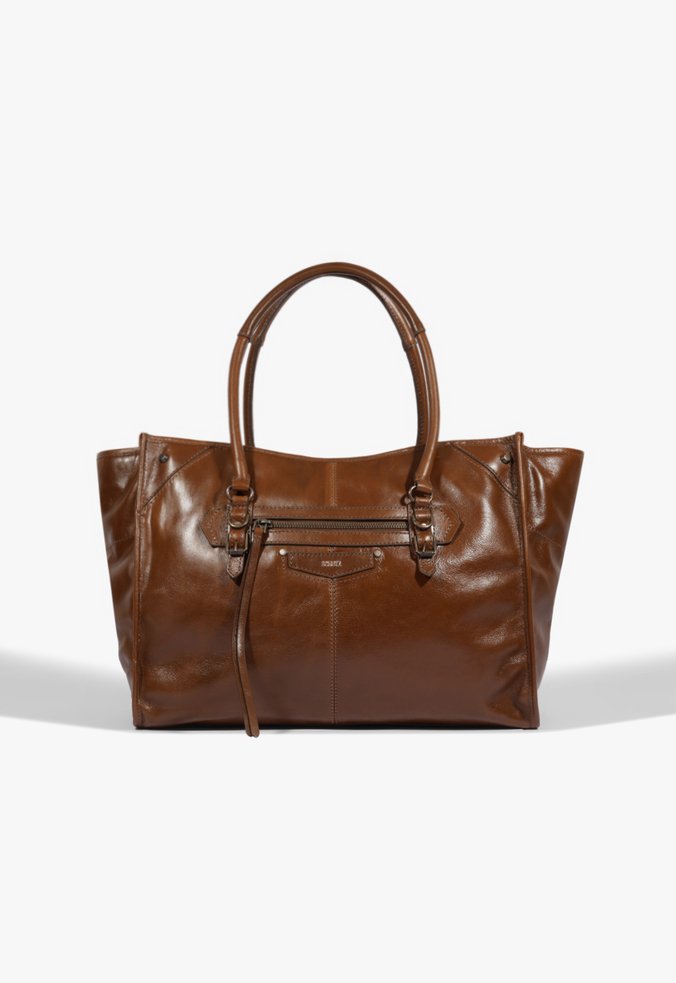 Bolsa Shopping Skylar Grande Couro Marrom