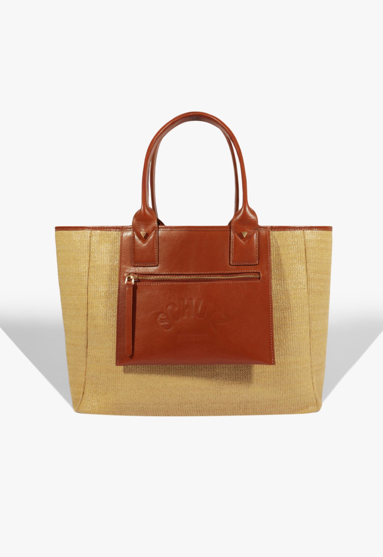 Vista 2 Bolsa Shopping Summer Ráfia Natural Marrom | Schutz Schutz BR Schutz BR