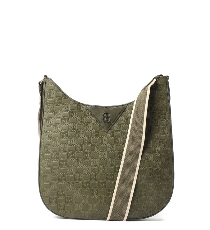 Bolsa Tiracolo Emblem Karen Verde-Militar
