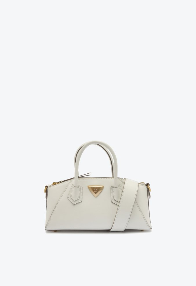 Bolsa Mini Tote Giovanna Couro Branca