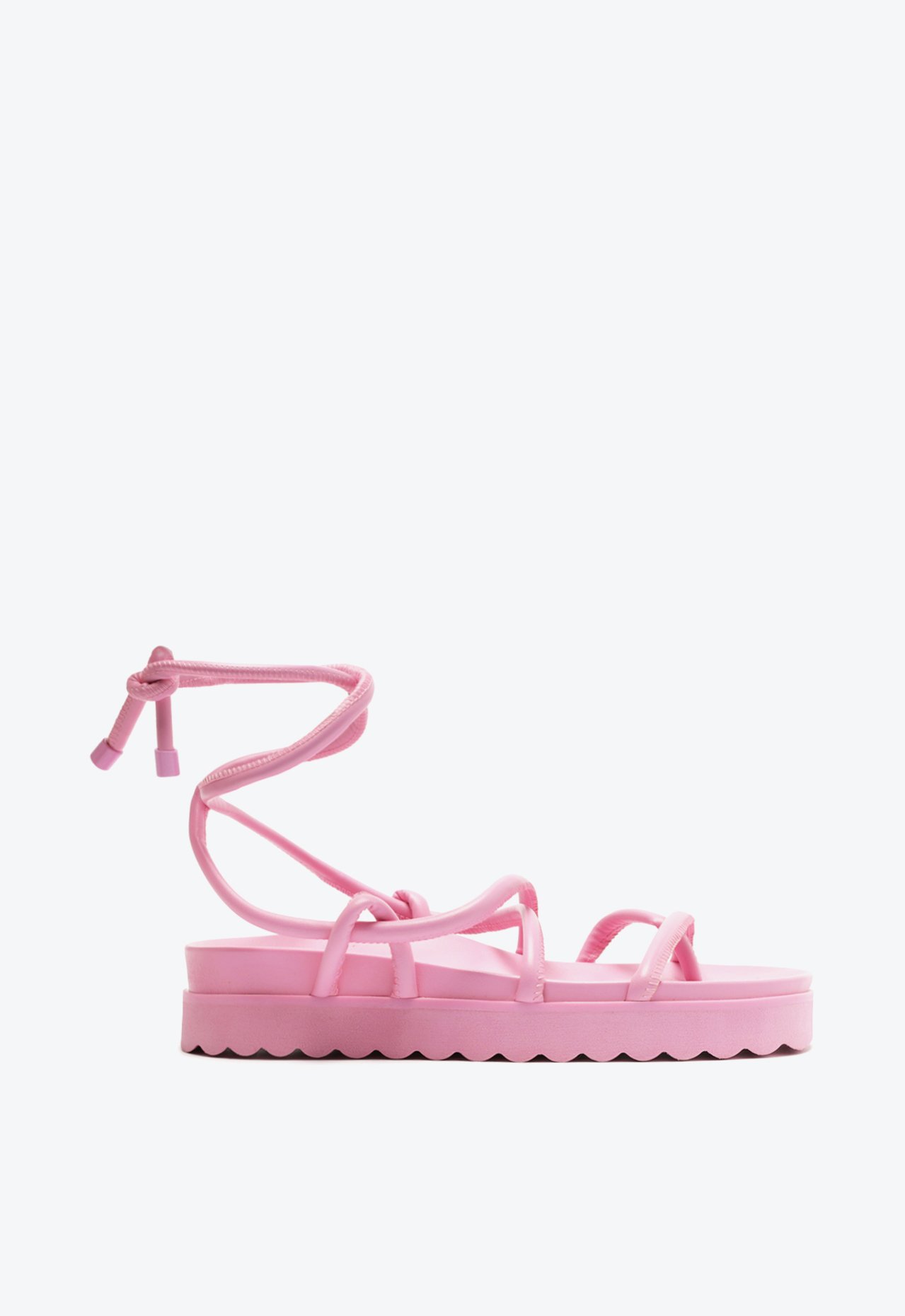 Sandália Papete Amarração Rosa | Schutz