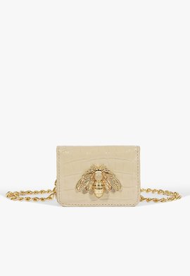 Mini Bag Believe Couro Bege