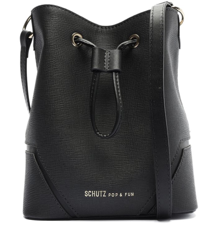 Bolsa Tiracolo Bucket Dani Preta 
