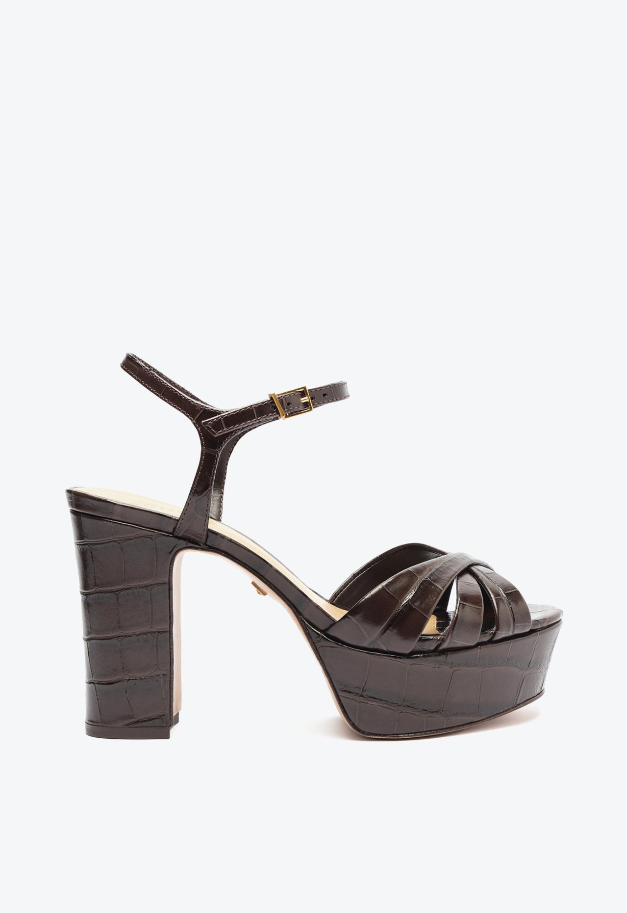 Sandália Keefa Couro Marrom | Schutz