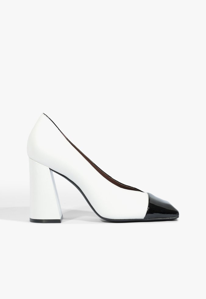 Scarpin Bianca Couro Branco