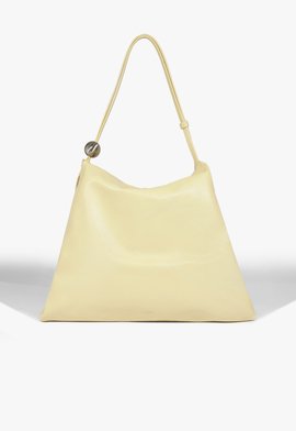 Maxi Bag Lessie Couro Amarela
