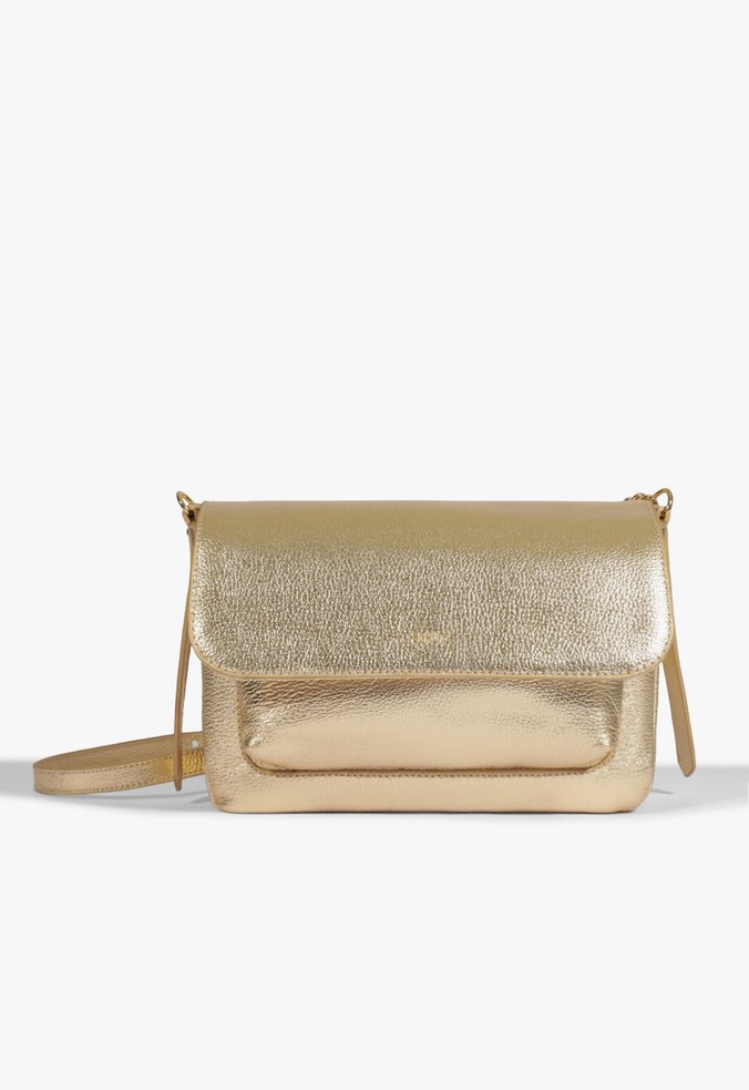 Bolsa Tiracolo Brooke Couro Dourada