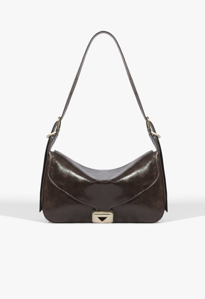 Bolsa Tiracolo Harlow Média Couro Marrom